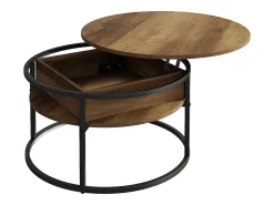 Mesa De Centro|Vicco Couchtisch madeira 77x77x52 marlo Natural claro