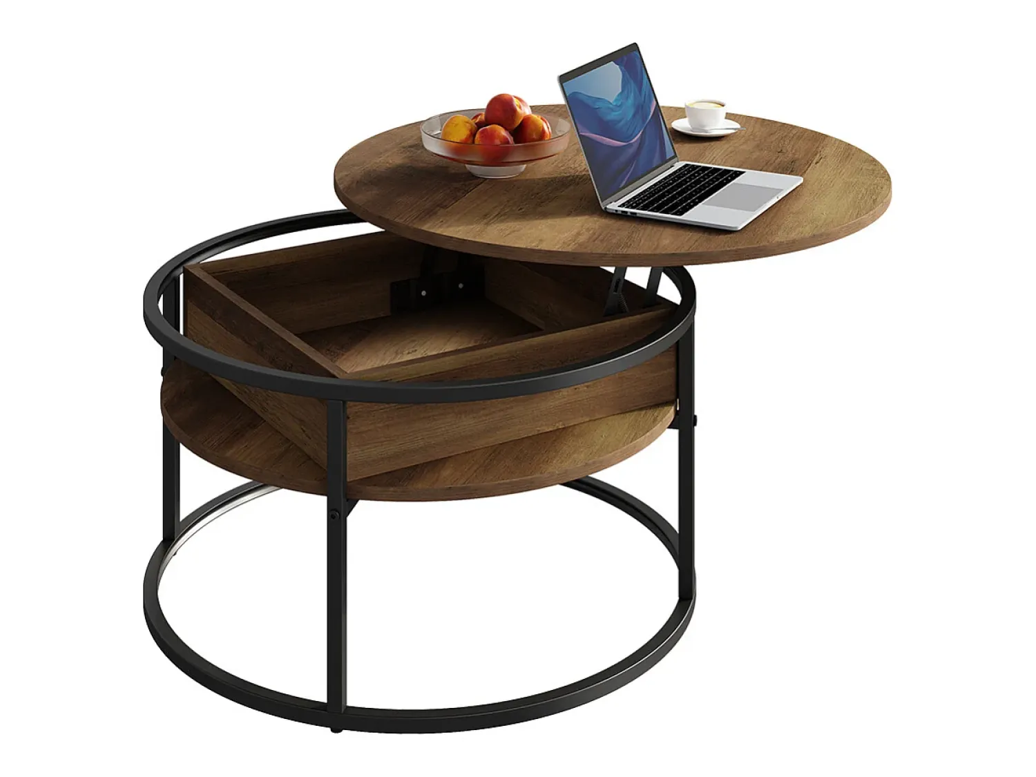 Mesa De Centro|Vicco Couchtisch madeira 77x77x52 marlo Natural claro