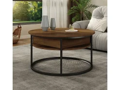 Mesa De Centro|Vicco Couchtisch madeira 77x77x52 marlo Natural claro