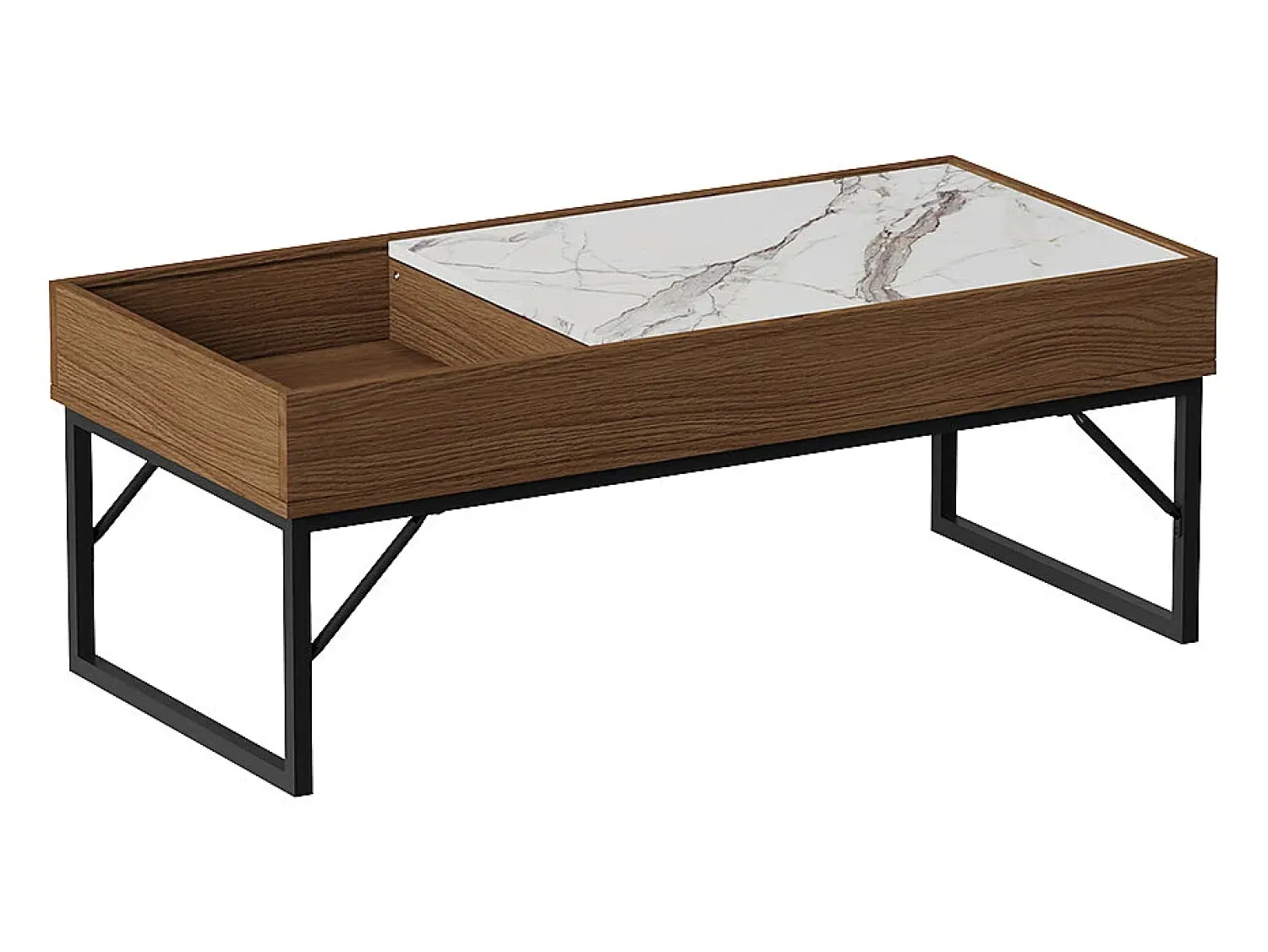 Sale Vicco Couchtisch noz 105x50x40 lunero Natural escuro
