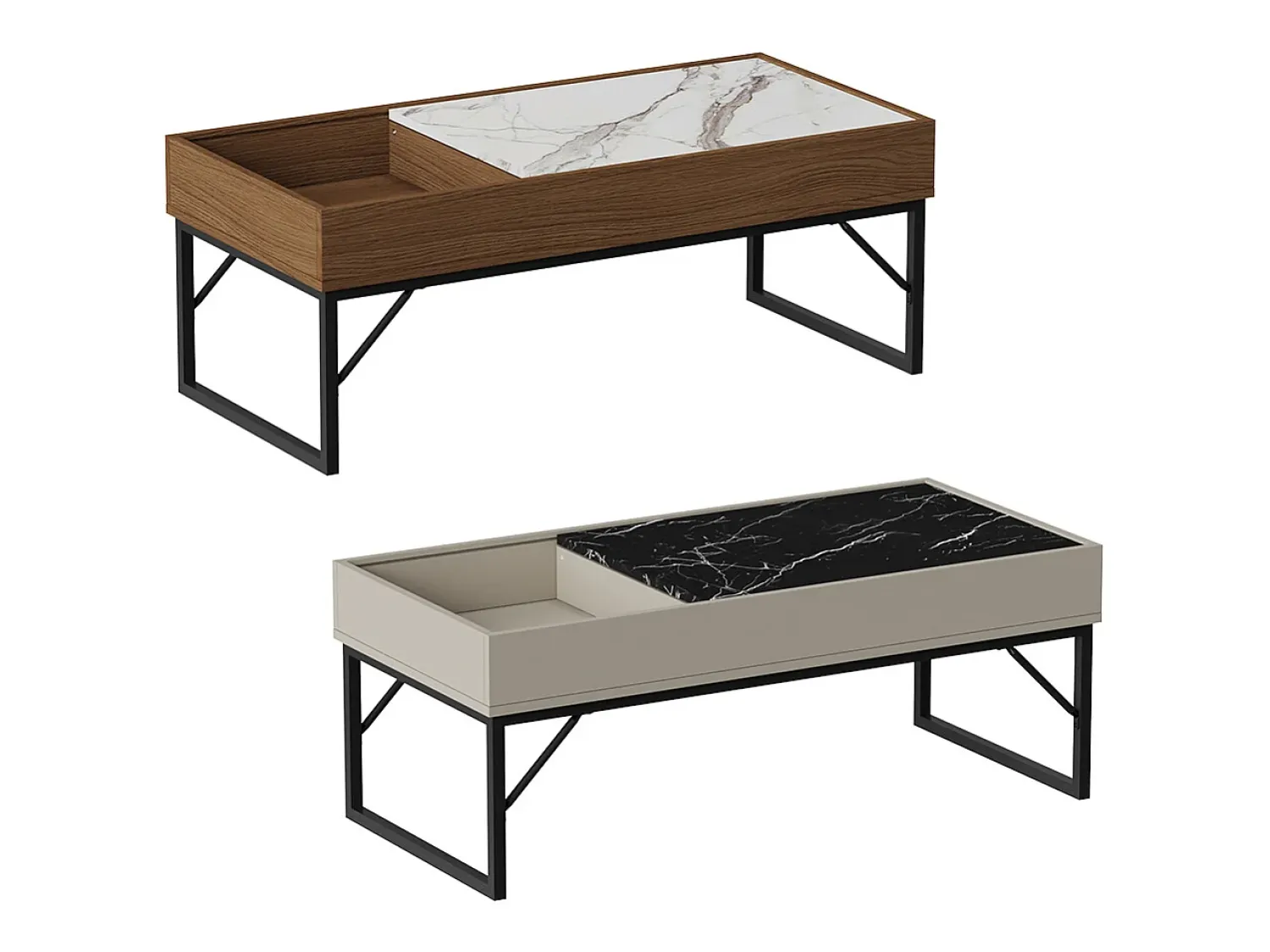 Sale Vicco Couchtisch noz 105x50x40 lunero Natural escuro