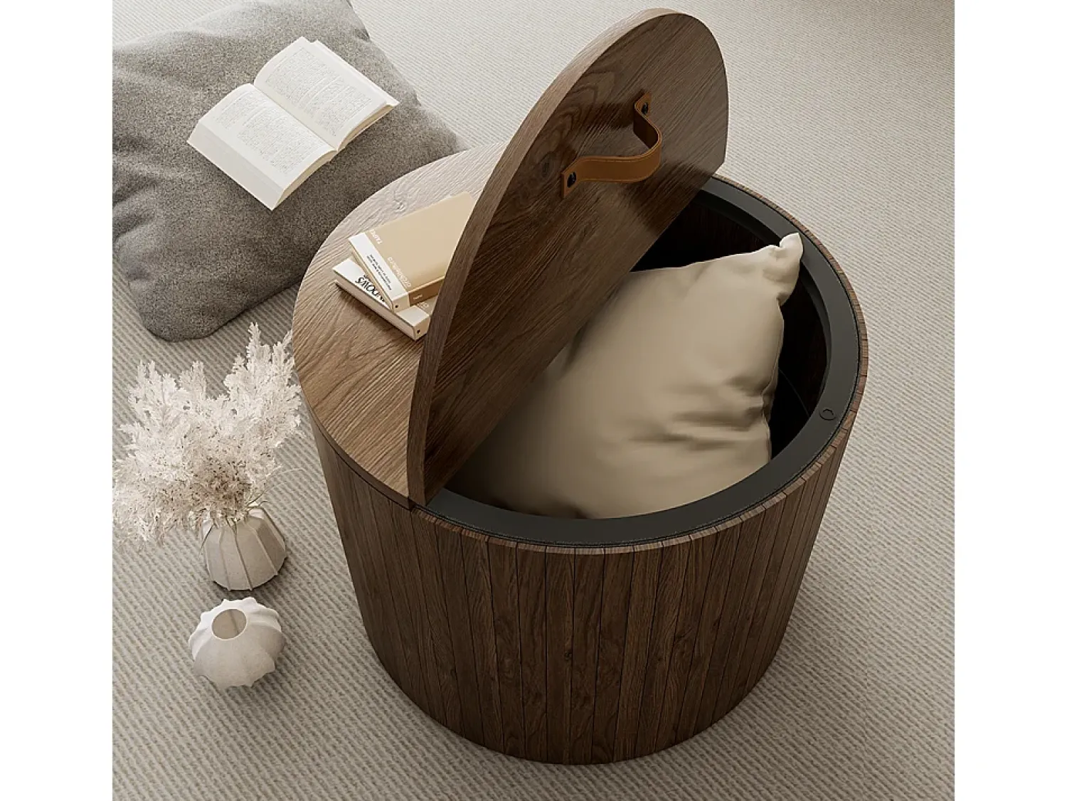 Vicco Couchtisch noz 48x48x38 tavilo Natural escuro