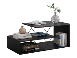 Mesa De Centro|Vicco Couchtisch 100x50x40.5 nario Preto