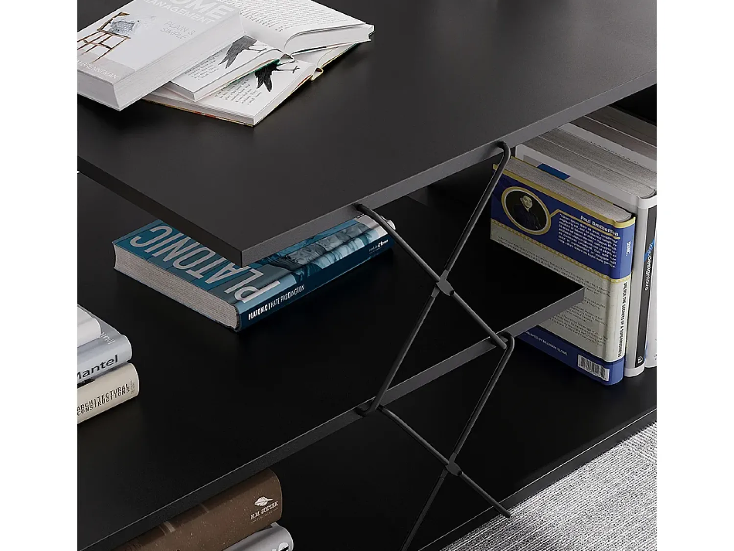 Mesa De Centro|Vicco Couchtisch 100x50x40.5 nario Preto