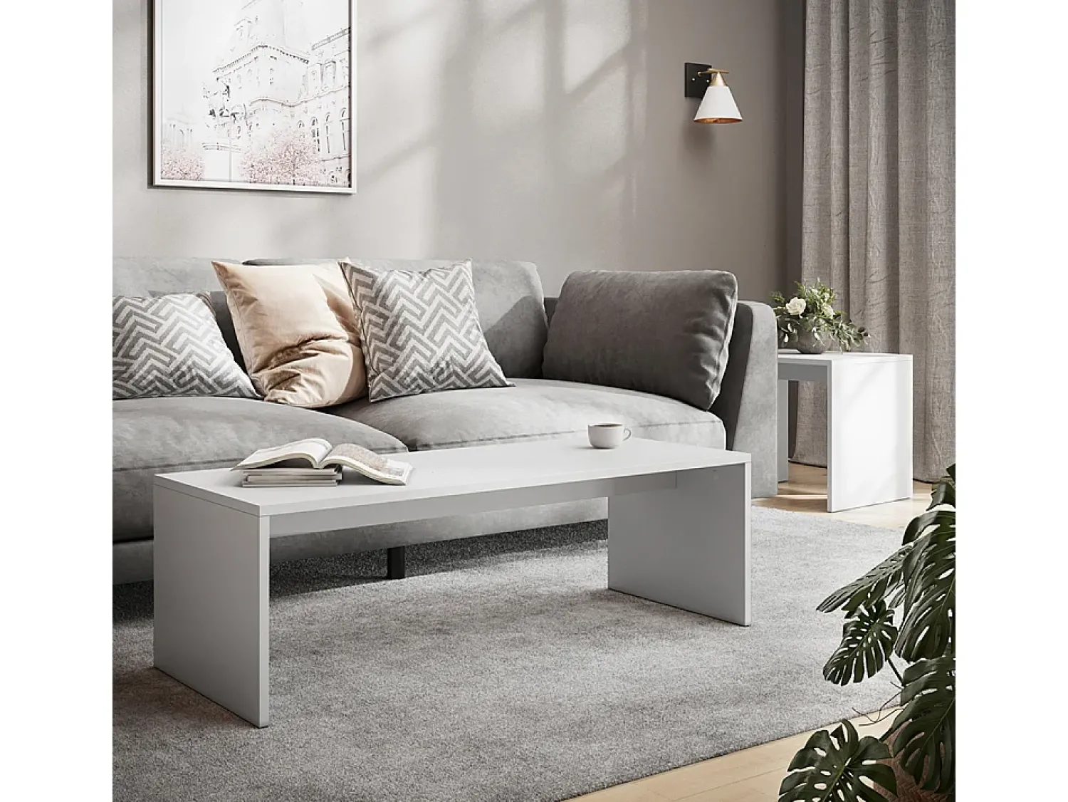 Vicco Couchtisch-Set 100x48x40.4 donat^ Mesa De Centro