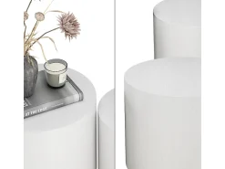 Vicco Couchtisch-Set 48x48x38 giva Branco