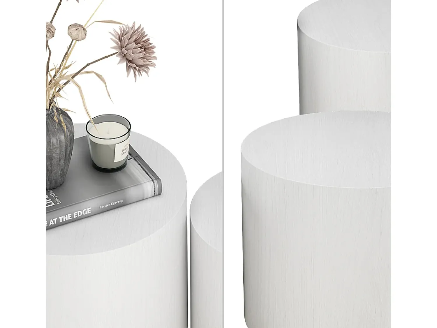 Vicco Couchtisch-Set 48x48x38 giva Branco