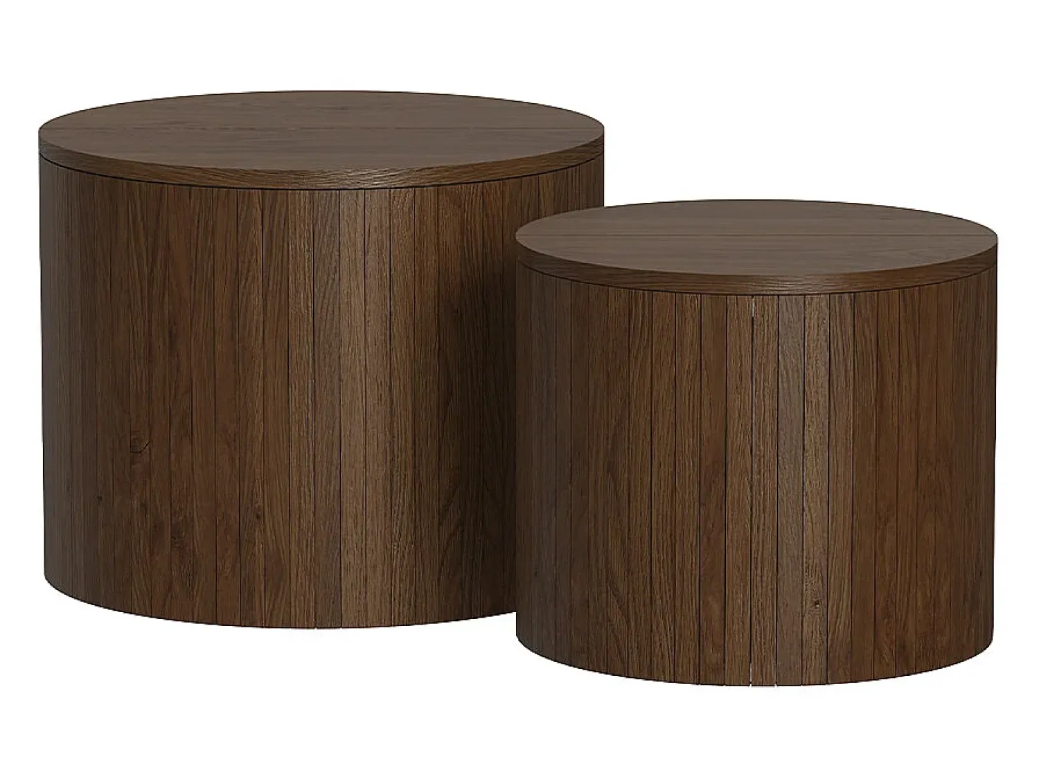 Mesa De Centro*Vicco Couchtisch-Set noz 48x48x38 tavilo Natural escuro