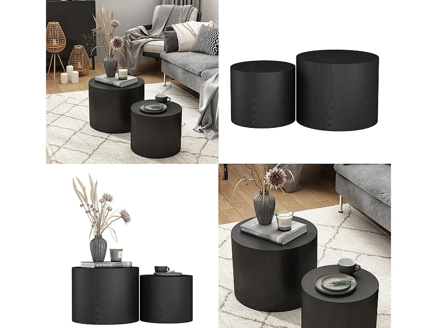 Vicco Couchtisch-Set 48x48x38 giva^ Mesa De Centro