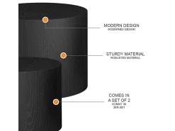 Vicco Couchtisch-Set 48x48x38 giva^ Mesa De Centro