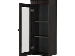 Vitrina*Loft24 Cubrix | Armário de parede 1 porta Castanho