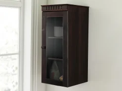 Vitrina*Loft24 Cubrix | Armário de parede 1 porta Castanho