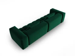 Sofá|CXL by Christian Lacroix - Sofá modular "Lorella" 5 lugares em veludo verde garrafa - 290x85x70cm Verde pinho