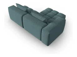 Sofá|CXL by Christian Lacroix - Sofá modular de canto esquerdo "Lorella" 3 lugares em tecido estrutural - 205x145x70cm Azul claro