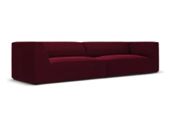 Hot CXL by Christian Lacroix - Sofá "Charles" 4 lugares em veludo - 302x93x69cm Vermelho