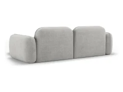 Online CXL by Christian Lacroix - Sofá modular de canto direito "Lucien" 3 lugares em veludo cinza claro - 230x165x70cm Cinzento claro