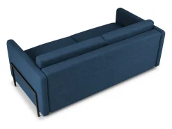 Sofá|CXL by Christian Lacroix - Sofá-cama "Yanis" 3 lugares em tecido estrutural - 202x102x80cm Azul
