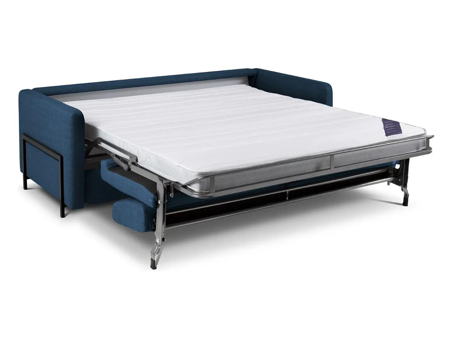 Sofá|CXL by Christian Lacroix - Sofá-cama "Yanis" 3 lugares em tecido estrutural - 202x102x80cm Azul