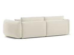 Sofá*CXL by Christian Lacroix - Sofá modular "Maurie" 4 lugares em tecido chenille - 264x107x90cm Marfim