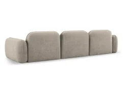 Sofá|CXL by Christian Lacroix - Sofá modular "Lucien" 4 lugares em veludo escuro - 320x90x70cm Bege