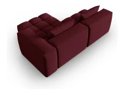 CXL by Christian Lacroix - Sofá modular de canto direito "Lorella" 3 lugares em tecido estrutural - 205x145x70cm^ Sofá