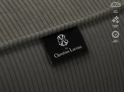 New CXL by Christian Lacroix - Sofá "Tendance" 4 lugares em veludo cotelê cinza escuro - 262x122x72cm Cinza antracite
