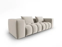 CXL by Christian Lacroix - Sofá modular "Lorella" 3 lugares em veludo cru - 230x85x70cm^ Sofá