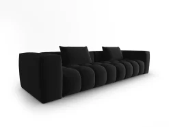Sofá*CXL by Christian Lacroix - Sofá modular "Lorella" 5 lugares em veludo - 290x85x70cm Preto