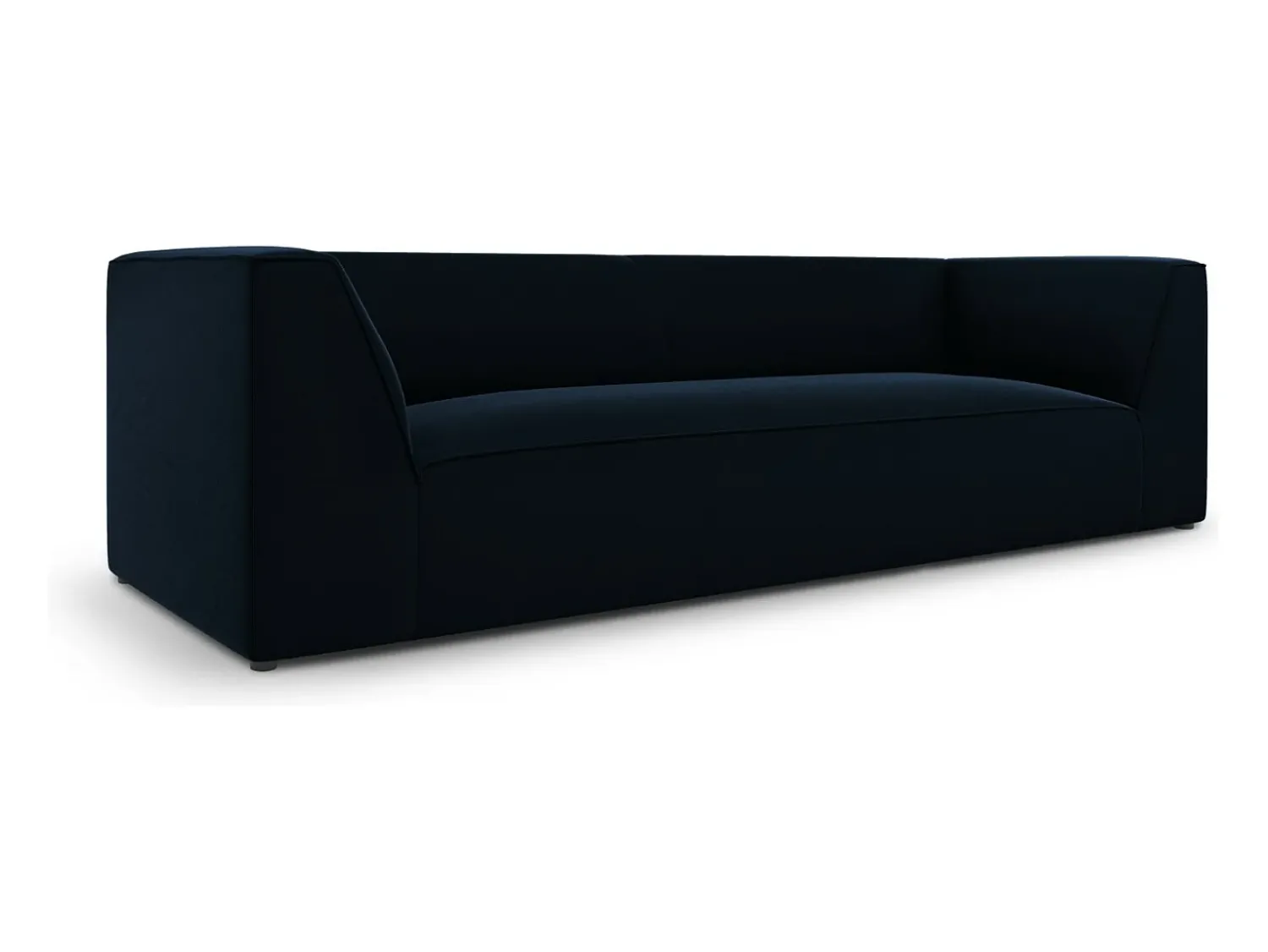 Sofá*CXL by Christian Lacroix - Sofá "Charles" 3 lugares em veludo - 232x92x69cm Azul escuro