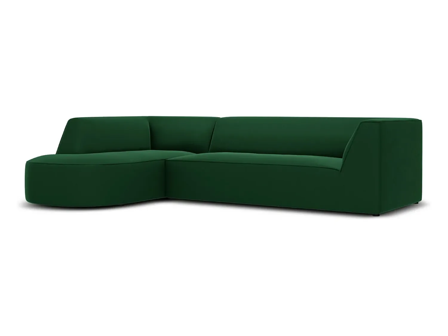 CXL by Christian Lacroix - Sofá de canto esquerdo "Charles" 4 lugares em veludo - 273x180x69cm^ Sofá