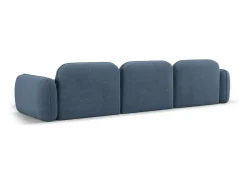 Hot CXL by Christian Lacroix - Sofá modular de canto direito "Lucien" 4 lugares em veludo jeans - 320x165x70cm Azul