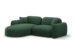 CXL by Christian Lacroix - Sofá modular de canto esquerdo "Lucien" 3 lugares em veludo - 230x165x70cm^ Sofá