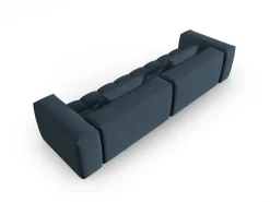 Sofá*CXL by Christian Lacroix - Sofá modular "Lorella" 5 lugares em tecido estrutural - 290x85x70cm Azul escuro