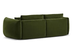 CXL by Christian Lacroix - Sofá modular "Maurie" 3 lugares em veludo exército - 224x107x90cm^ Sofá