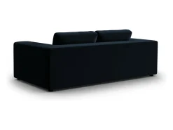 Clearance CXL by Christian Lacroix - Sofá "Tendance" 3 lugares em veludo - 220x122x72cm Azul escuro