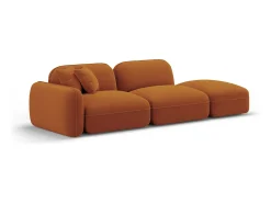 CXL by Christian Lacroix - Sofá modular direito "Lucien" 3 lugares em veludo - 295x90x70cm^ Sofá