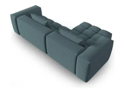 Sofá|CXL by Christian Lacroix - Sofá modular de canto esquerdo "Lorella" 3 lugares em tecido estrutural - 260x145x70cm Azul claro