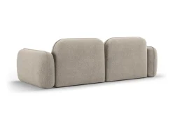 Sofá|CXL by Christian Lacroix - Sofá modular "Lucien" 3 lugares em veludo escuro - 230x90x70cm Bege