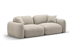 Sofá|CXL by Christian Lacroix - Sofá modular "Lucien" 3 lugares em veludo escuro - 230x90x70cm Bege
