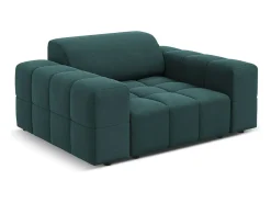 CXL by Christian Lacroix - Poltrona "Luc" em veludo petróleo - 124x102x70cm^ Poltrona
