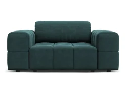 CXL by Christian Lacroix - Poltrona "Luc" em veludo petróleo - 124x102x70cm^ Poltrona