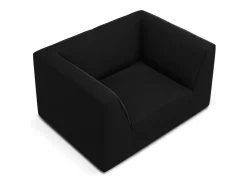 Best CXL by Christian Lacroix - Poltrona "Charles" em veludo - 120x92x69cm Preto