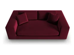 Sofá|CXL by Christian Lacroix - Sofá "Tendance" 3 lugares em veludo - 220x122x72cm Vermelho