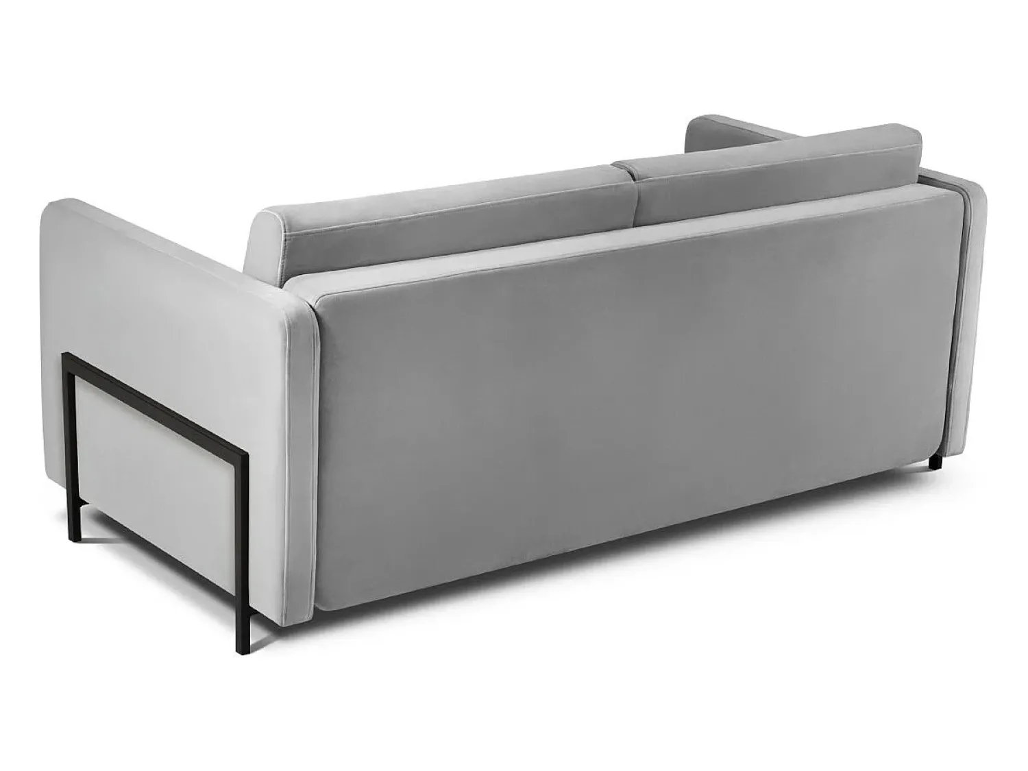 Sale CXL by Christian Lacroix - Sofá-cama "Yanis" 2 lugares em veludo cinza - 182x102x80cm Cinzento