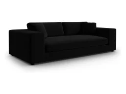 Sofá|CXL by Christian Lacroix - Sofá "Tendance" 4 lugares em veludo - 262x122x72cm Preto
