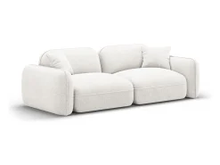 Sofá*CXL by Christian Lacroix - Sofá modular "Lucien" 3 lugares em veludo - 230x90x70cm Marfim