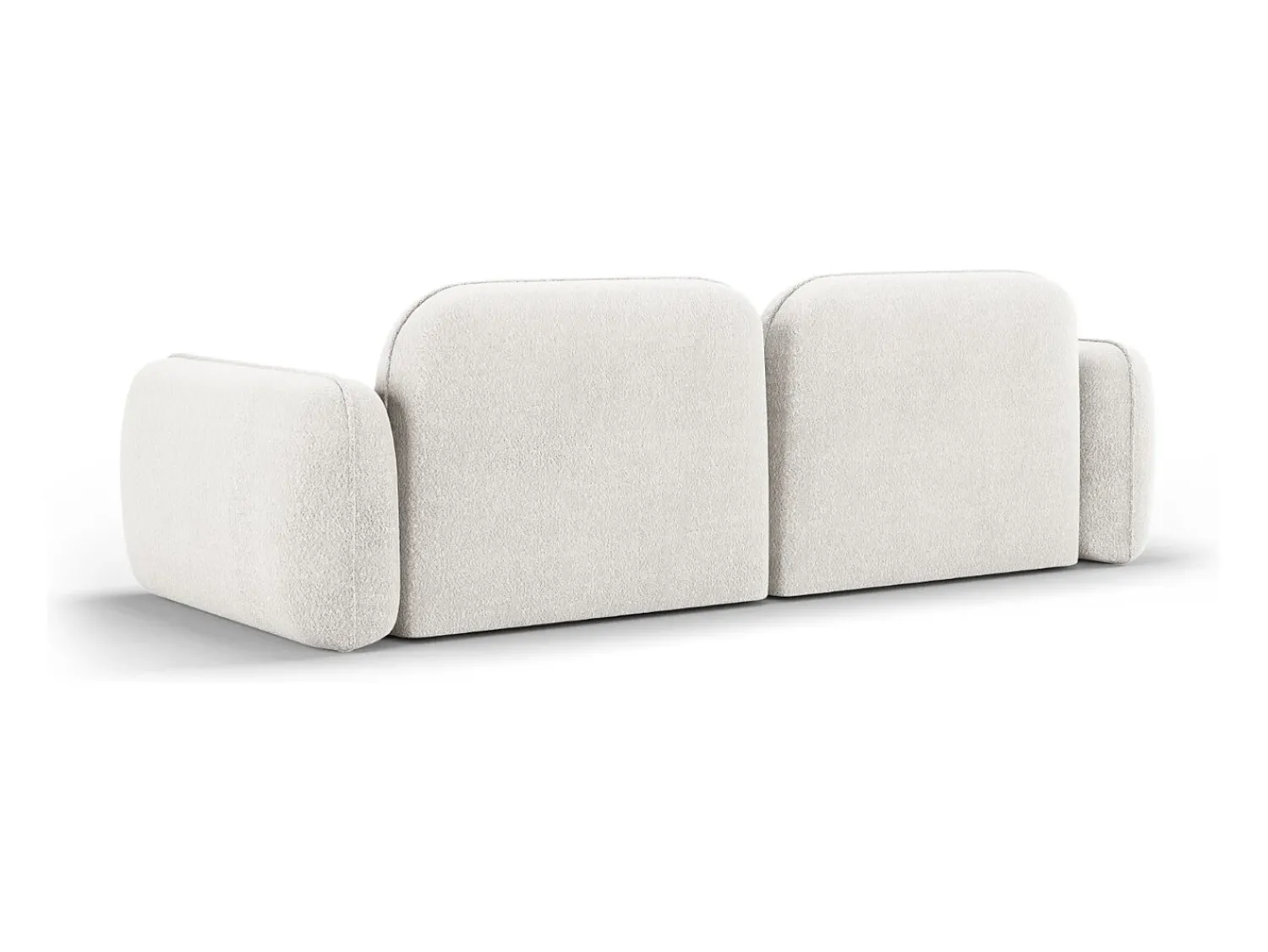Sofá*CXL by Christian Lacroix - Sofá modular "Lucien" 3 lugares em veludo - 230x90x70cm Marfim