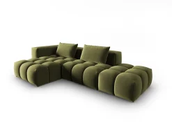 CXL by Christian Lacroix - Sofá modular de canto esquerdo "Lorella" 4 lugares em veludo - 265x145x70cm^ Sofá