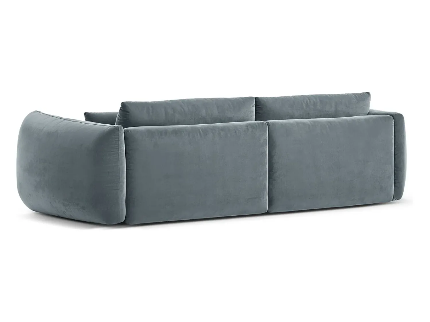 Hot CXL by Christian Lacroix - Sofá modular "Maurie" 4 lugares em veludo cinza - 264x107x90cm Azul