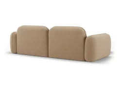 CXL by Christian Lacroix - Sofá modular de canto esquerdo "Lucien" 3 lugares em veludo areia - 230x165x70cm^ Sofá
